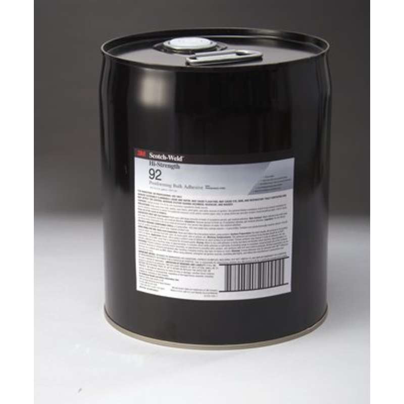 3M™ Hi-Strength Laminating 92 Adhesive, Clear, 5 Gallon Drum (Pail)